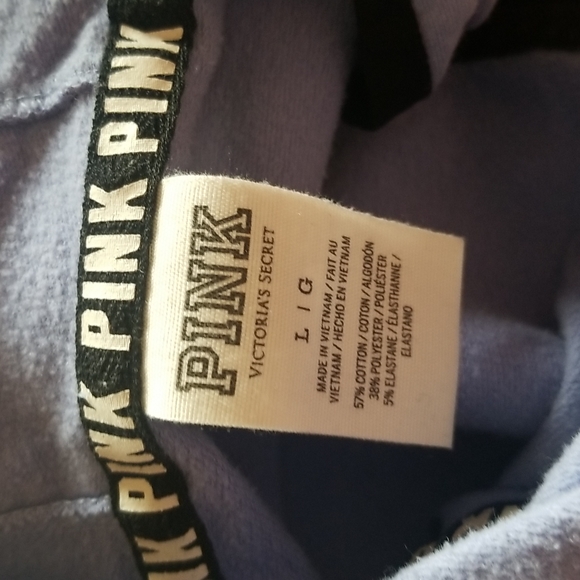 PINK Zip Up Hoodie(L) - Picture 4 of 4